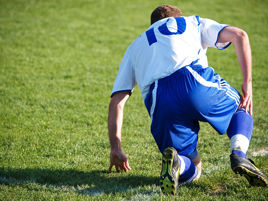 Athlete injured on the field